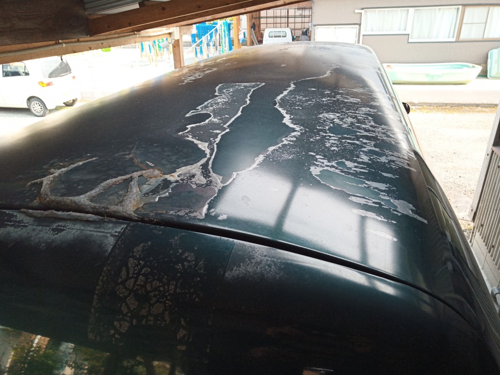 天井やボンネットのクリアが剥げたのでクリア塗装をしてもらえますか ダイ ケンオートサービス 佐賀市の自動車修理 補修屋
