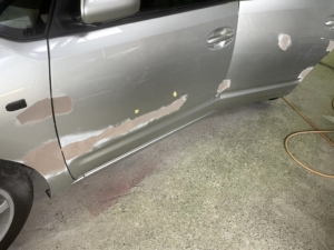 鈑金、鈑金パテ処置